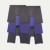 Men's Cotton Modal Blend Long Boxer Brief 6-Pack - Indigo Steel Stripe Mix L