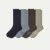 Modern Rib Calf Socks - sage storm mix L [11229]