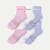 Women's Ruffle Athletic Quarter Sock 6-Pack - pink haze mix L