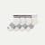Vintage Stripes Quarter Sock 4-Pack - mixed white L [10381]