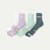 Women's Running Quarter Sock 3-Pack - Foam Green Mix L [9280]