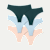 Women's No Show Thong 6-Pack - Glacier Teal Pink Mix L