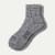Modern Rib Quarter Socks - Washed Black L [6005]