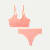 Women's Seamless Scoop Bralette + Thong - Guava L
