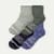 Merino Wool Blend Quarter Sock 4-Pack - glacier haze mix L [10287]