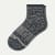 Women's Merino Wool Quarter Socks - charcoal - 21