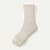 Merino Wool Blend Half Calf Socks - Khaki L [8625]