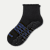 Men's Merino Wool Blend Roll Top Gripper House Socks - Black L [8162]