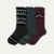 Men's Merino Wool Blend Calf Sock 3-Pack - balsam black mix L [10256]