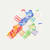 Week of Pride Ankle Sock 7-Pack - tie dye stripe mix L