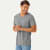 Pima Cotton V-Neck T-Shirt Grey Heather MO1