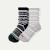 Fair Isle Half Calf Sock 2-Pack Gift Box - navy grey mix L [10232]