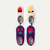 Youth Gripper Slipper 2-Pack - Cherry Tomato x Strawberry Lemonade L