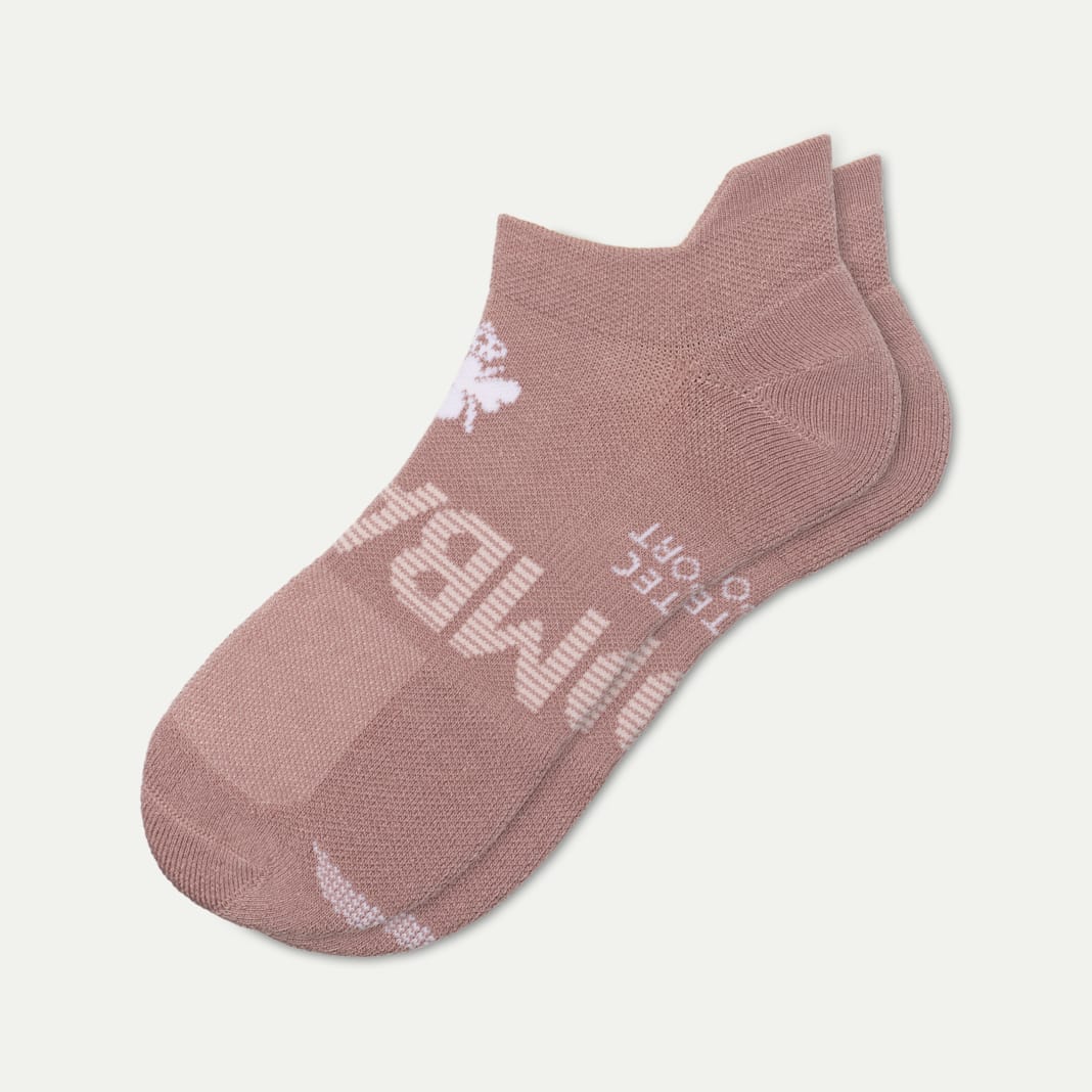 Bombas Women's All Sport Ankle Socks in Dusty Mauve