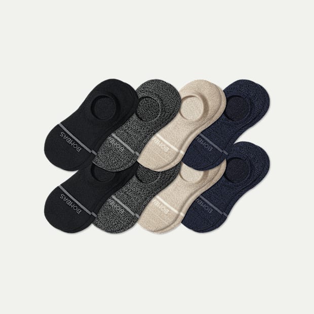 Men's Lightweight Merino Wool Blend No Show Sock 8-Pack