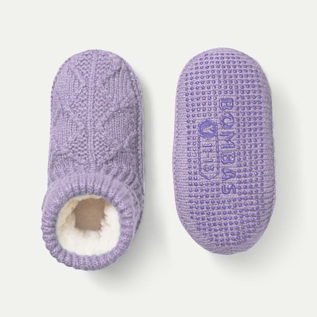 Youth Gripper Slipper Bootie - Sherpa-Lined