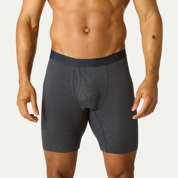 Men's Cotton Modal Blend Long Boxer Brief 8" - Bombas