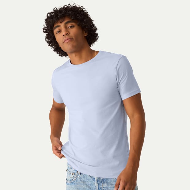 Men's Pima Cotton Slim Crew Neck T-Shirt