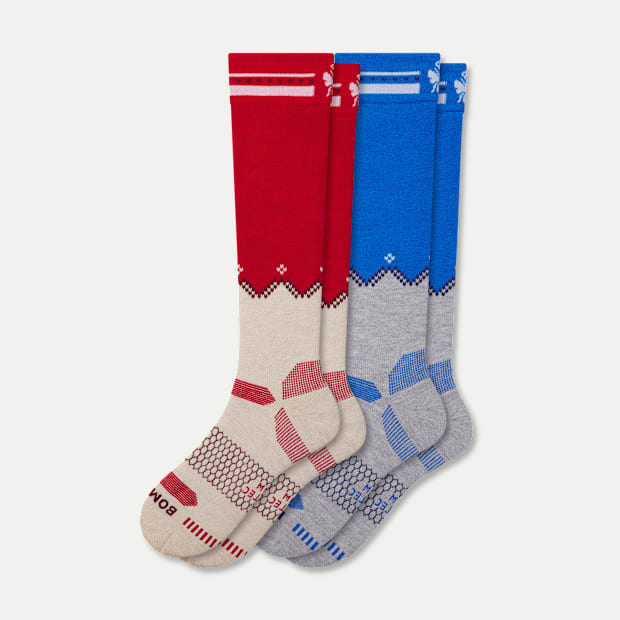 Women's Full-Cushion Merino Wool Blend Ski & Snowboard Sock 2-Pack