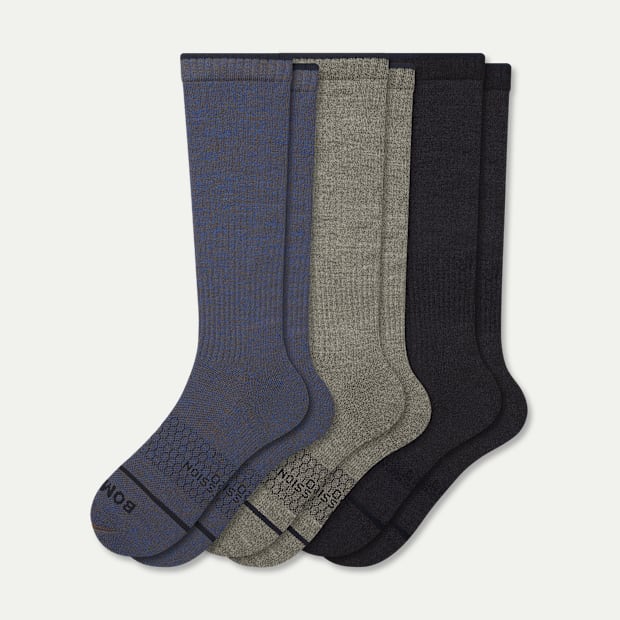 Women's Merino Wool Blend Everyday Compression Sock 3-Pack (15-20mmHg)