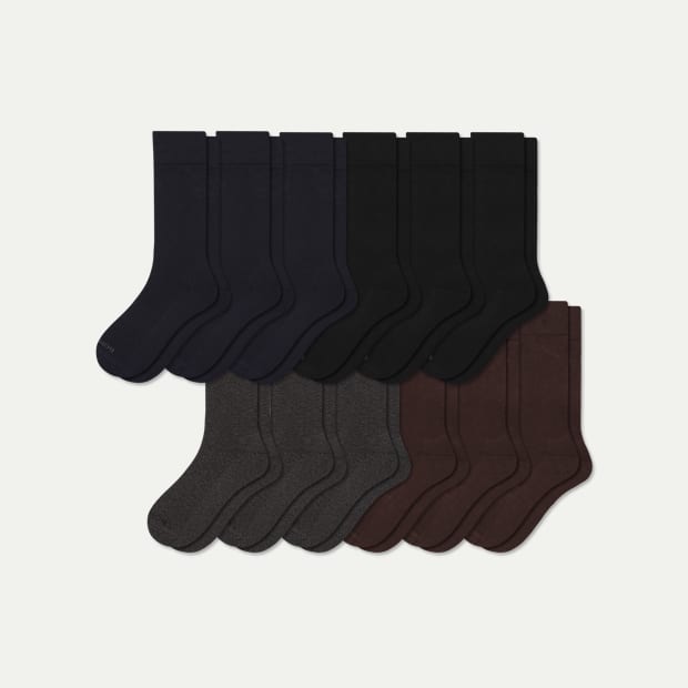 Men's Dress Calf Sock 12-Pack