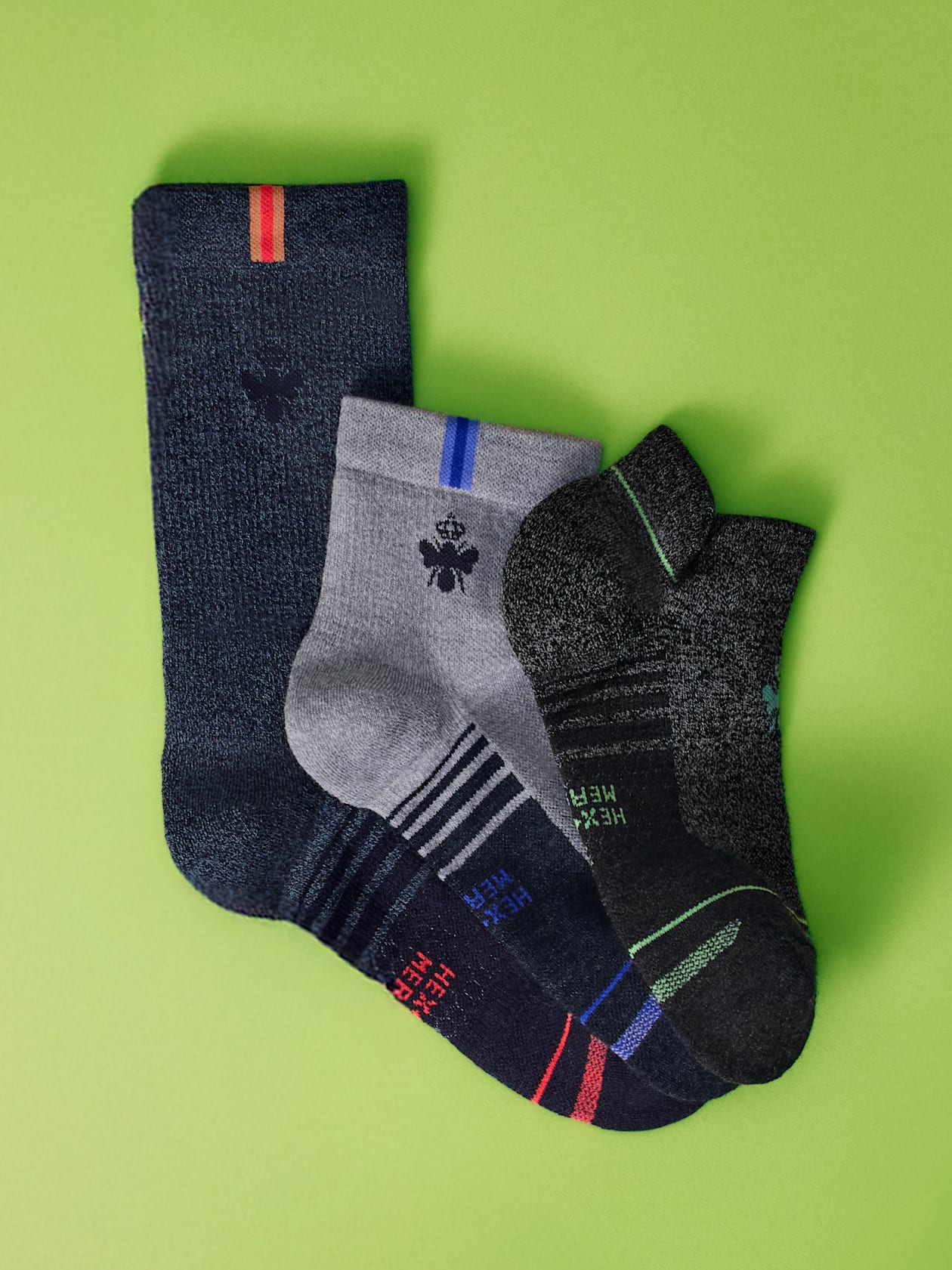 Women's Merino Wool Blend Run Ankle Sock 3-Pack - Bombas Women's Merino Wool Blend Run Ankle Sock 3-Pack - Bombas