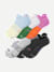 Women's Running Ankle Sock 6-Pack - candy pink white mix