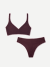 Women’s No Show Plunge Bralette + Thong - All Spice