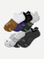 Men's Running Ankle Sock 6-Pack - white indigo mix