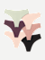 Women’s No Show Thong 6-Pack - Pink Sage Multi