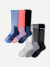 Women's Performance Compression Knee High Sock 6-Pack - Peach Blue Mix L