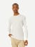 Air Slub Crew Neck Long Sleeve T-Shirt Soft White MO1