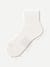 Modern Rib Quarter Socks - Soft White L [5702]