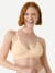 Women's Ribbed Seamless Triangle Bralette - Wheat WO1 [7665]