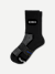 Lightweight Athletic Half-Calf Socks - Black - L [8298]