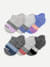 Junior Tri-Block Ankle Sock 6-Pack - Mixed L [8381]
