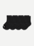 Junior Lightweight Calf Sock 4-Pack - Black