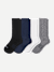 Modern Rib Calf Sock 4-Pack - white black mix [9281]