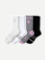 Women's Calf Sock Starter 4-Pack White Mixed L