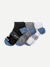 Men's Ankle Compression Socks 3-Pack Black White Mix