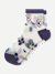 Women's Sheer Garden Party Quarter Socks - Navy Dusk L [8592]