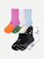 Women's Running Half Calf Sock 6-Pack - grey indigo mix 