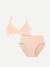 Women’s No Show Plunge Bralette + High Rise Brief - Pink Sandstone