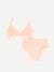 Women’s No Show Plunge Bralette + Hipster - Pink Sandstone