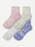 Summer Slub Quarter Sock 4-Pack - Sage Mauve Mix L [9102]