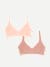 Women's Seamless Triangle Bralette 2-Pack - Pink X Coco
