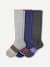 Women's Merino Wool Blend Everyday Compression Socks 3-Pack (15-20mmHg) - Blue Haze Mix