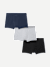 Men's Cotton Modal Blend Trunk 3-Pack - Grey Navy Black Mix