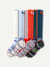 Women's Mid-Cushion Merino Wool Blend Ski & Snowboard Sock 3-Pack - Halo Blue Mix