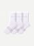 Lightweight Athletic Half Calf Sock 3-Pack - White
